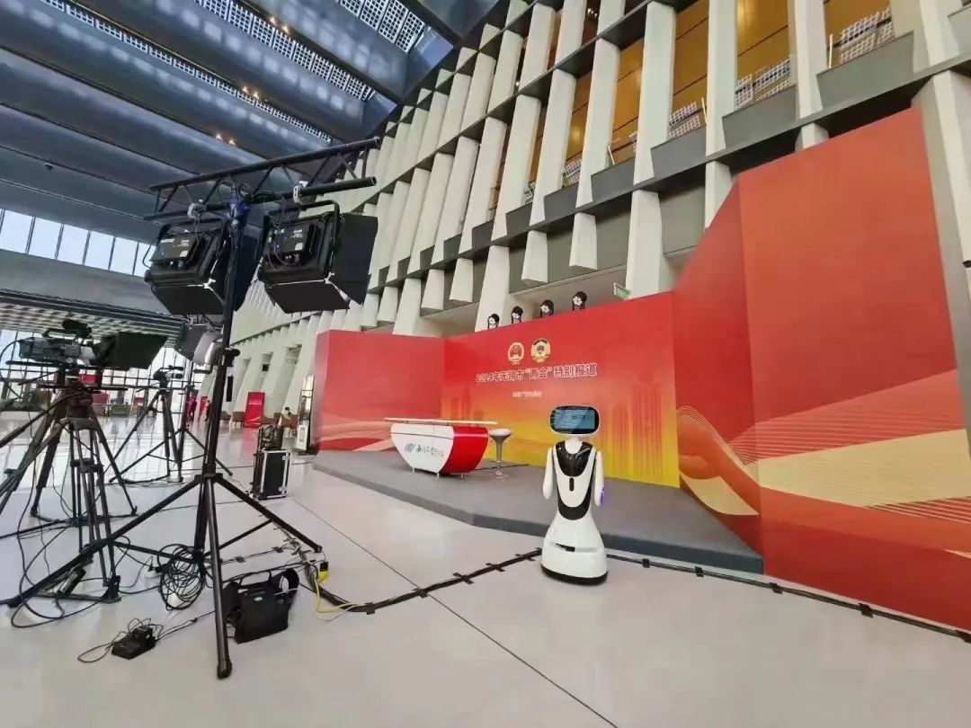 Alpha Robotics Timo-robot neemt je mee naar de "Derde bijeenkomst van het 17e Nationale Volkscongres van Wuxi City"